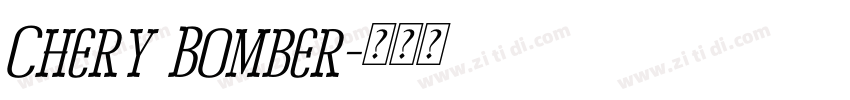 Chery Bomber字体转换
